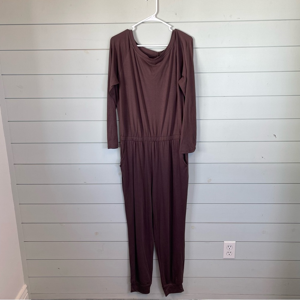 PrettyGarden romper jumpsuit‎ brown women's size large NWT